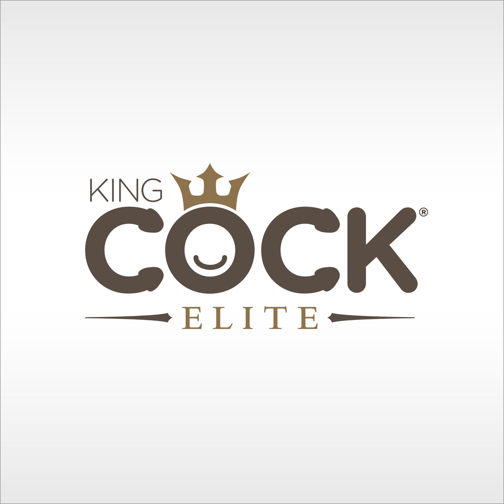 King Cock Elite logo on a silver background