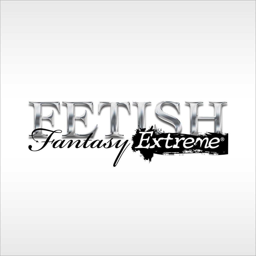 Fetish Fantasy Extreme logo on a silver background