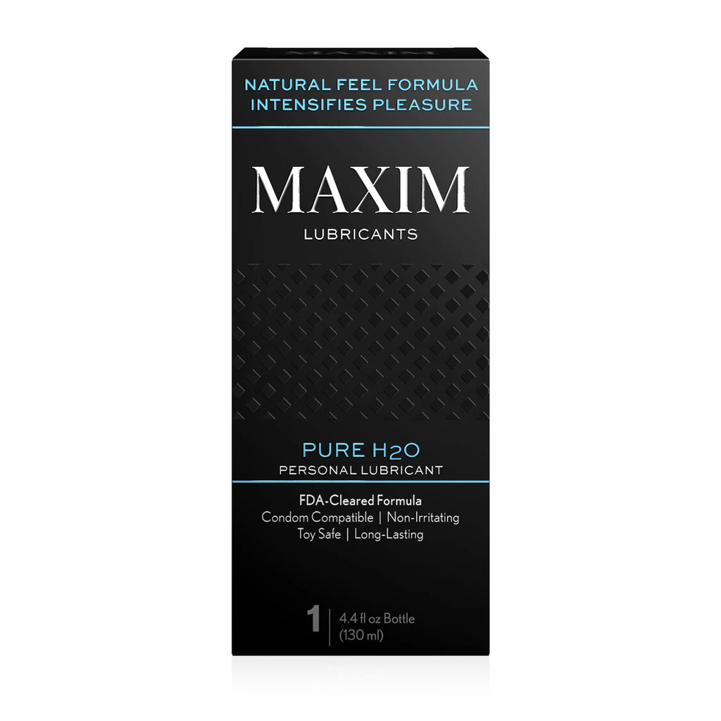 Front of the  box of the Maxim Water Based Lubricant - Personal Lubricant