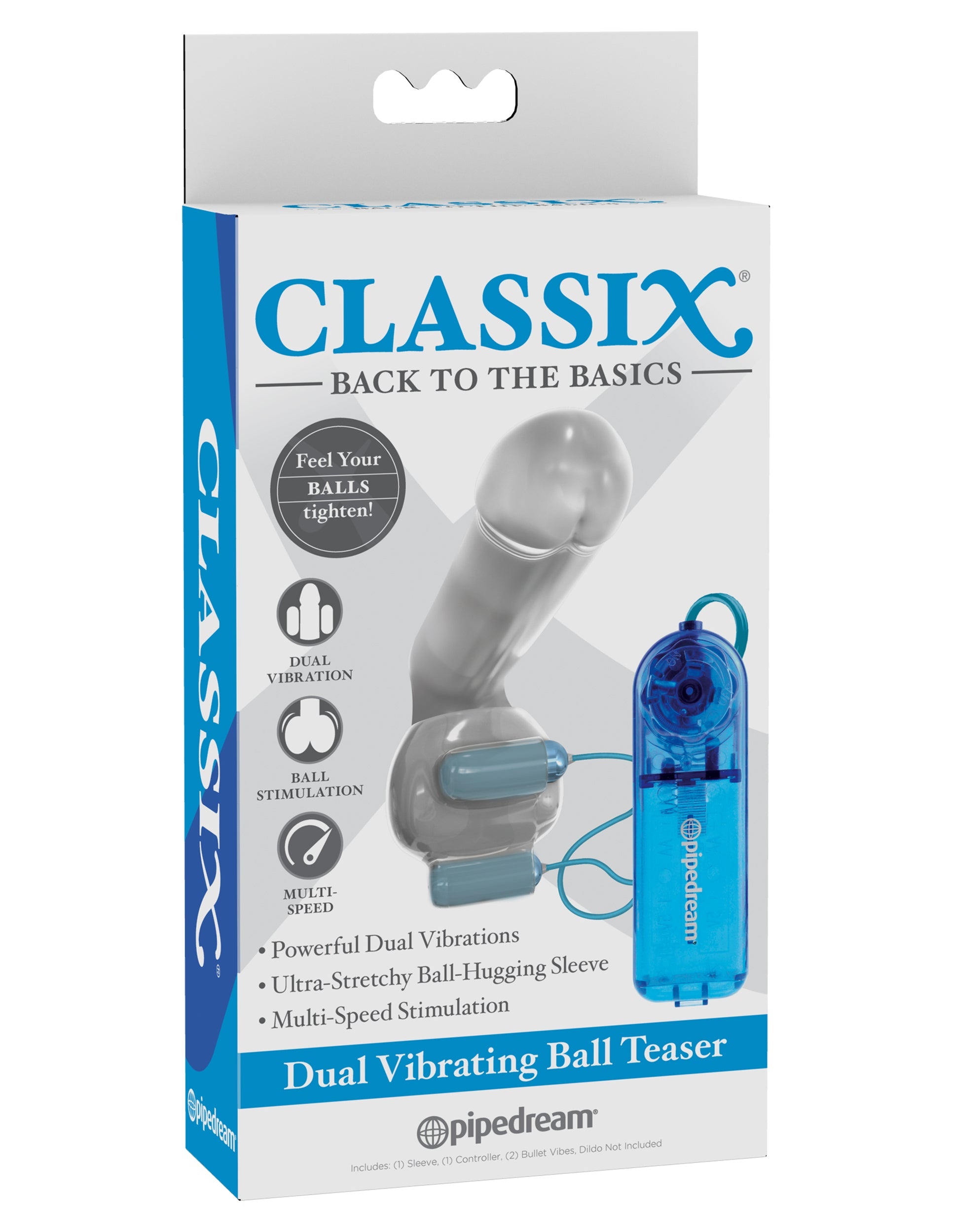 Classix Dual Vibrating Ball Teaser - Blue/Clear Pipedream Wholesale Classix Dual Vibrating Ball Teaser - Blue/Clear Pipedream Wholesale