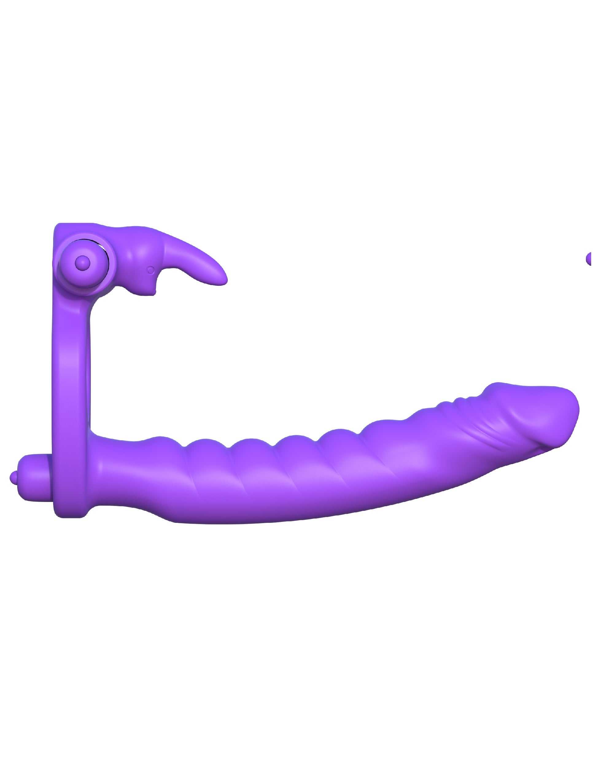Fantasy C-Ringz Silicone Double Penetrator Rabbit - Purple Pipedream Wholesale Fantasy C-Ringz Silicone Double Penetrator Rabbit - Purple Pipedream Wholesale
