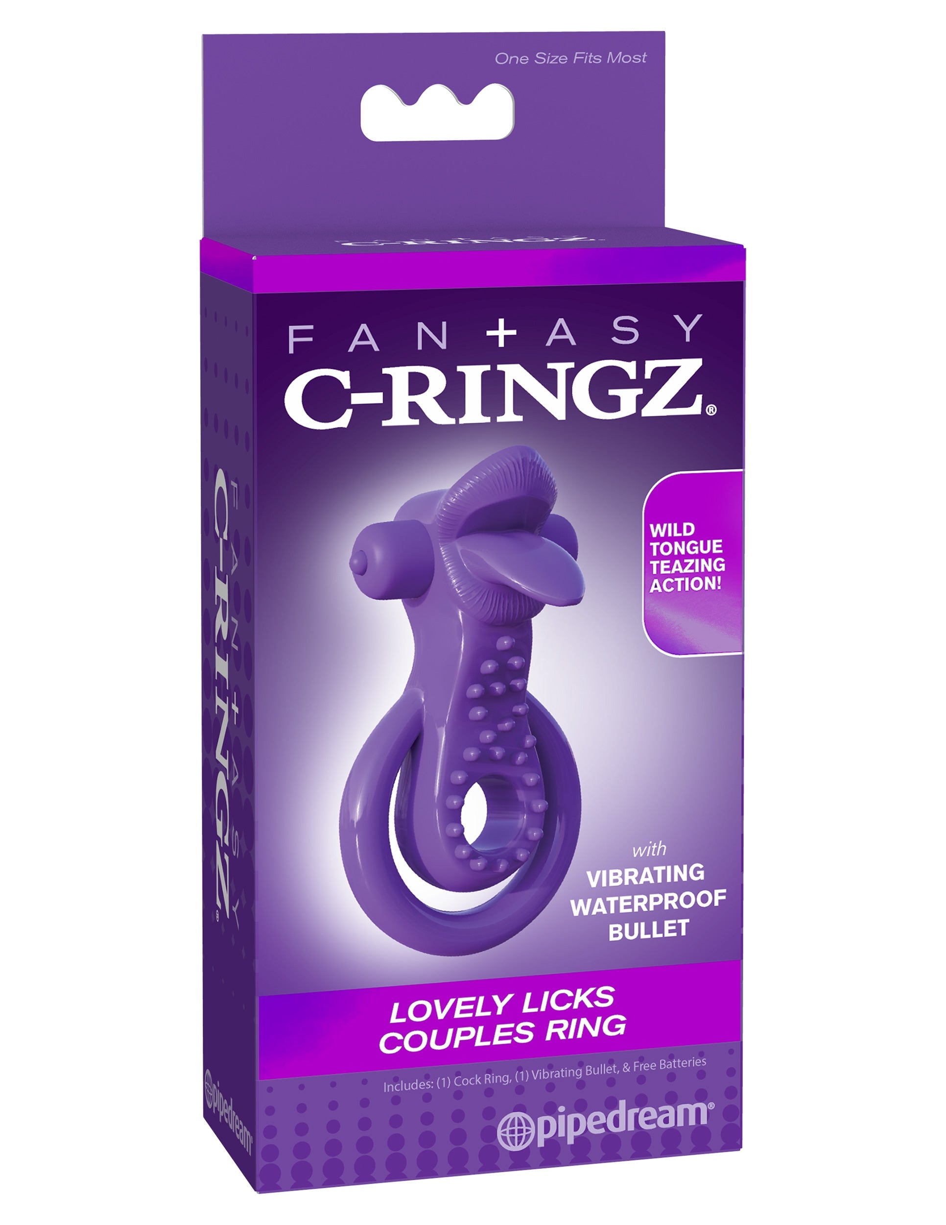 Fantasy C-Ringz Lovely Licks Couples Ring - Purple Pipedream Wholesale Fantasy C-Ringz Lovely Licks Couples Ring - Purple Pipedream Wholesale