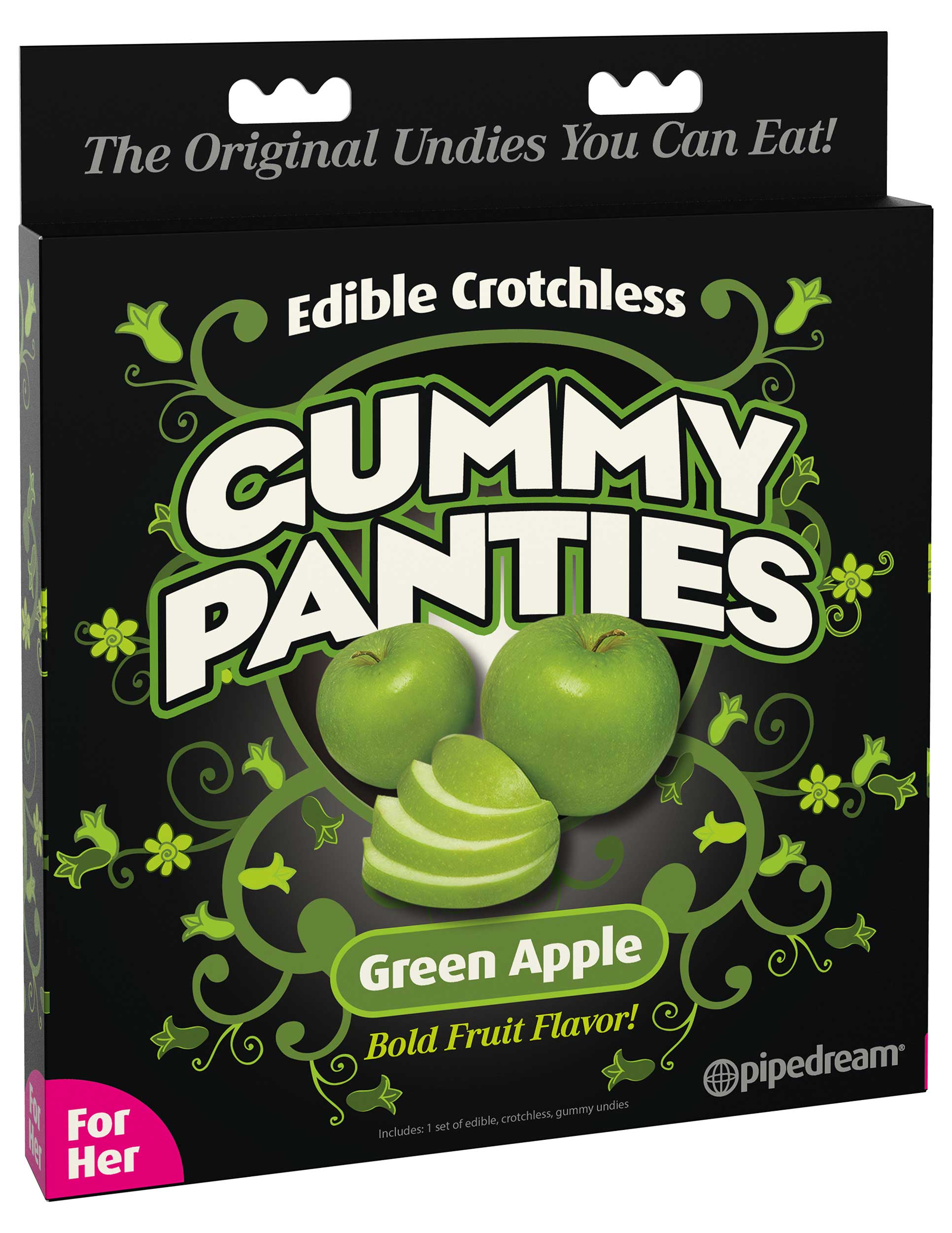 Pipedream Edible Crotchless Gummy Panties® - Apple – Pipedream